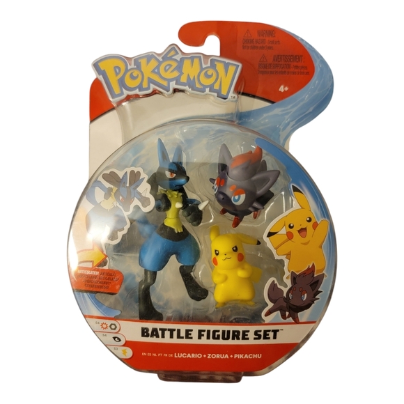 Other - Battle Figure Set - Lucario, Zorua, Pikachu - Multicolor